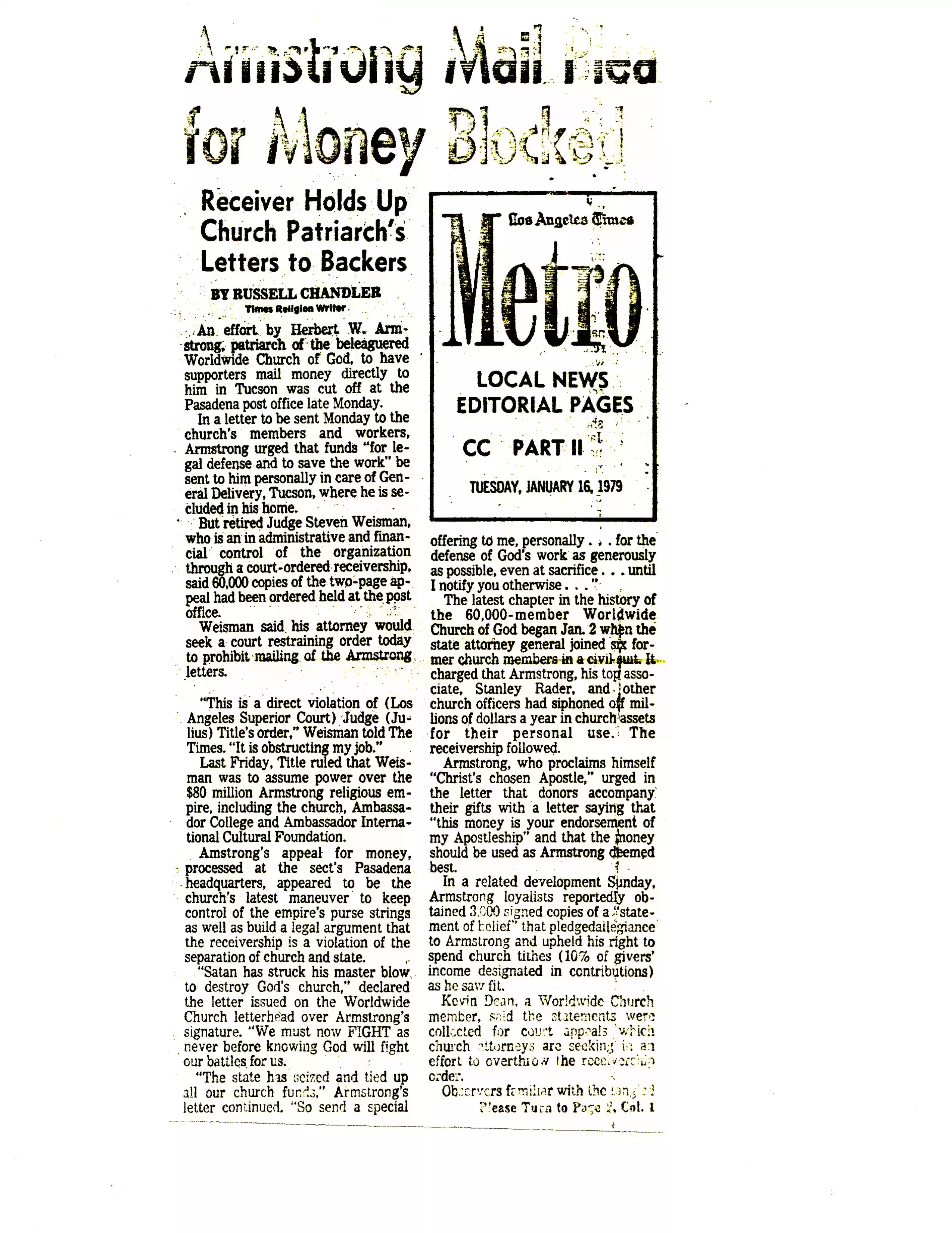 1. LA Times 1-16-79